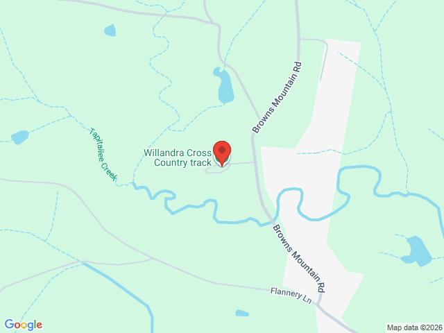 Map showing event location