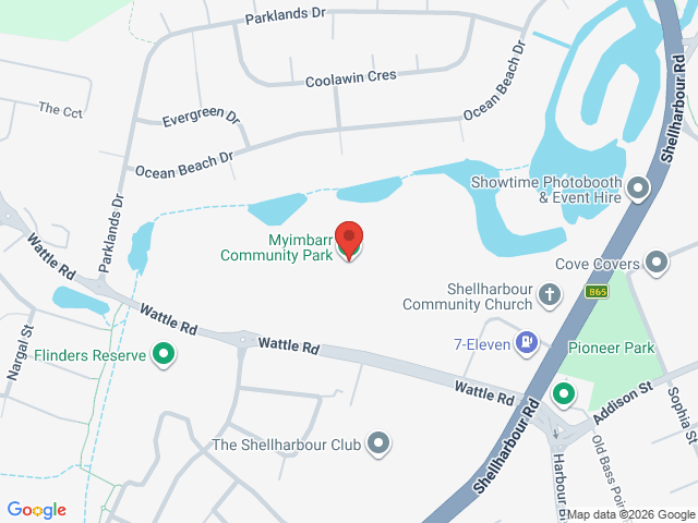 Map showing event location
