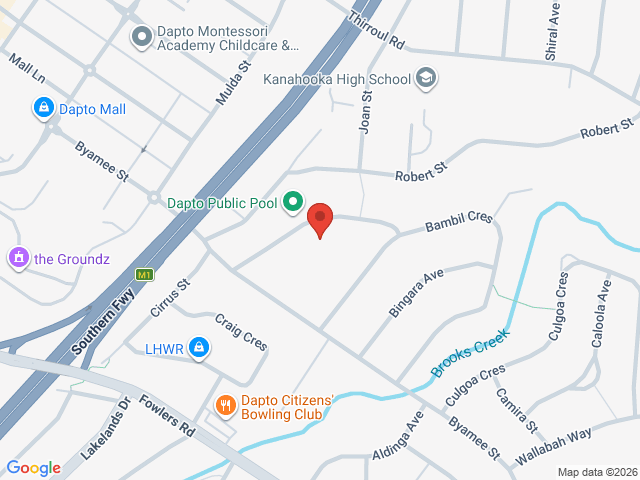 Map showing event location